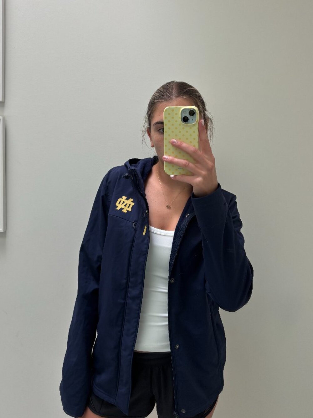 Navy Notre Dame Zip-Up Jacket - Under Armour